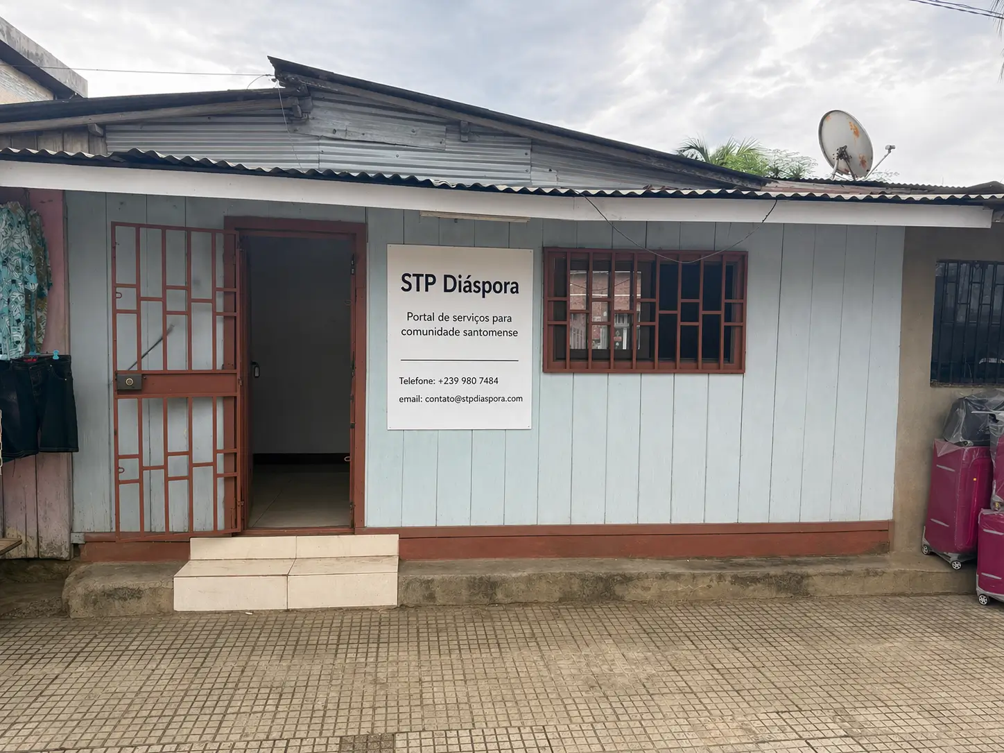Sede da STP Diaspora em São Tomé